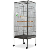 ZNTS Bird Cage Black 54x54x146 cm Steel 170408