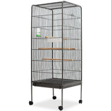 Bird Cage Black 54x54x146 cm Steel 170408