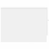 Coffee Table with Drawer White 49 x 50 x 37 cm Engineered Wood 895885