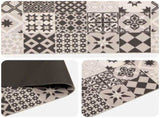 Kitchen Rug Grey Mosaic 300 x 60 cm 100% Polyamide Washable 42045715