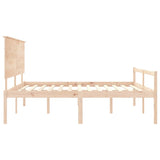 Senior Bed without Mattress 200x200 cm Solid Wood 3195501