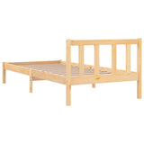 Bed Frame without Mattress Solid Wood Single 810047