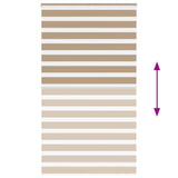 Zebra Blind Sand Brown 125x230 cm Fabric Width 120.9 cm Polyester 4014604