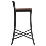 Bar Chairs 2 pcs Solid Wood Reclaimed 358944