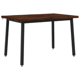 120 x 80 x 75 cm Solid Acacia Wood Dark Brown and Black 937516