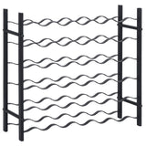 Wine Rack for 36 Bottles Black Iron 325921