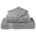 6 Piece Premium Towel Set SOLUND Grey 600 gsm 137560