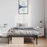 Metal Bed Frame without Mattress Black 100x200cm 350841