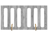 Folding Pet Fence 2 pcs Grey Sonoma 100.5 x 38 x 70 cm 8005965
