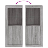 Sideboard with LED Lights Grey Sonoma 41x37x100 cm 836649