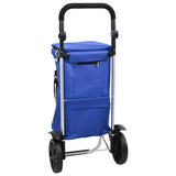 Shopping Trolley Blue 36.5 x 46.5 x 100.5 cm Oxford fabric 42002336