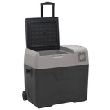 Cool Box with Wheel and Handle Black&Grey 30 L Polypropylene 51781