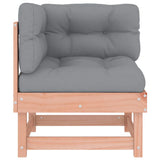 Corner Sofa with Cushions Solid Wood Douglas 825427