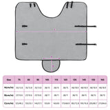 Horse Blanket Full Light Grey and Pink 95 cm Polyester 42013219