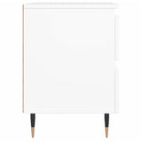 Bedside Cabinet White 40x35x50 cm Engineered Wood 826860