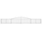 Arched Gabion Basket 400x50x40/60 cm Galvanised Iron 153532