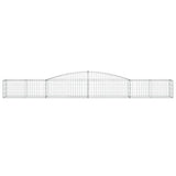 Arched Gabion Basket 400x50x40/60 cm Galvanised Iron 153532