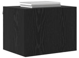 TV Wall Cabinets 2 pcs Black Oak 40.5x30x40cm Engineered Wood 882938