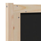 Upholstered Headboard Brown 100 cm Solid Pine Wood 879082