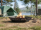 Fire Pit Black 60 x 60 x 18 cm Steel 8012600