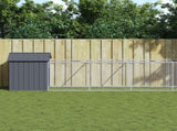Dog House with Roof Anthracite 117x1017x123 cm Galvanised Steel 3189062