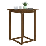 Bar Table Honey Brown 80x80x110 cm Solid Wood Pine 822185
