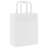 Paper Bags 250 pcs with Handles White 18x8x22 cm 4101838