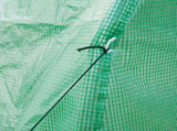 Walk-in Polytunnel Greenhouse, Outdoor Garden Tunnel Greenhouse Tent with Zipped Roll-Up Door and 6 T3398P314183