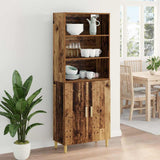 Highboard Old Wood 69.5 x 32.5 x 180 cm Engineered Wood 3415608