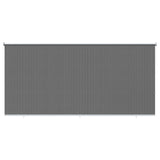 Outdoor Roller Blind 90% UV Block Light Grey 350 x 140 cm HDPE 42036127