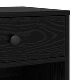 Printer Stand Plain Black Oak 60 x 40 x 68.5 cm Engineered Wood 8004431