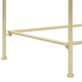 Side Table Vintage Style Metal 87x34x73 cm Gold 245934