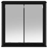 Bathroom Wall Cabinet with Mirror Black Oak 60x21x60 cm 861897