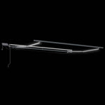 Retractable Awning Manual Black 350 x 250 cm Fabric 3330326