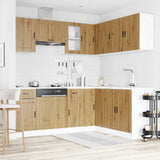 11 Piece Kitchen Cabinet Set Porto Artisan Oak Engineered Wood 3314970