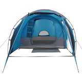 Camping Tent Tunnel 4-Person Blue Waterproof 94744