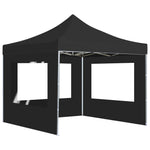 ZNTS Professional Folding Party Tent with Walls Aluminium 2x2 m Anthracite 48932