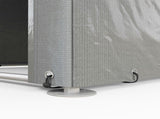 1.6 x 2.2m Garden Storage Shed Tent, with Accessories - Light Grey T3398P317789
