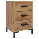 Bedside Cabinet Brown 36x30x54 cm Solid Pinewood 349913