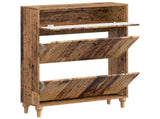 Shoe Cabinet ALKMAAR 78 x 24 x 103 cm Engineered Wood Old Wood 896223