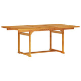 Garden Dining Set Folding 7 pcs Brown Solid Acacia Wood 3375717