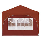 Pop-up Party Tent 575 x 288 x 245 cm Terracotta Oxford Fabric 42019897