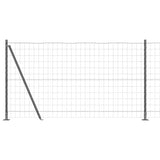 Welded Wire Fence with Concrete Base 10 x 1.2 m 3350919
