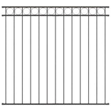 Fence Element ASSEN Grey 170 x 150 cm Steel 42003915