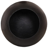 Coffee Table Hammered Aluminium 50x30 cm Black 359611