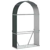 Log Holder Anthracite 120x45x210 cm Galvanised Steel 364562