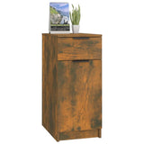 Desk Cabinet Smoked Oak Engineered wood 33.5x50x75 cm 817129