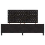 ZNTS Bed Frame Black 180x200 cm Velvet 3344893