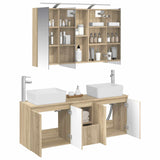 Bathroom Cabinet Set 4 pcs Sonoma Oak Engineered Wood 3406417