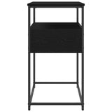 Console Table Black Oak 75 x 40 x 75 cm Engineered Wood 862938